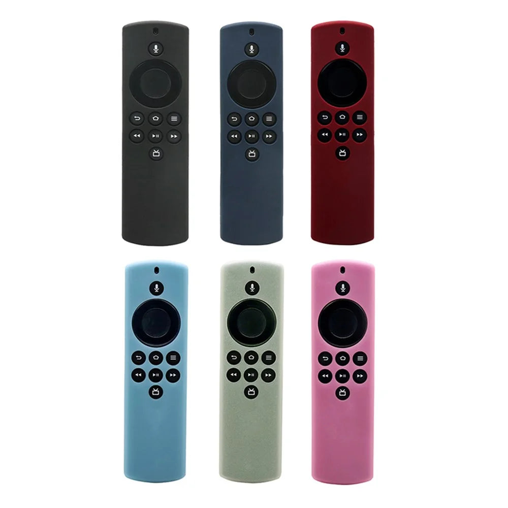 For Amazon Alexa Fire TV Stick Lite + AirTag 2-in-1 Washable Flexible Silicone Case - Black - 7