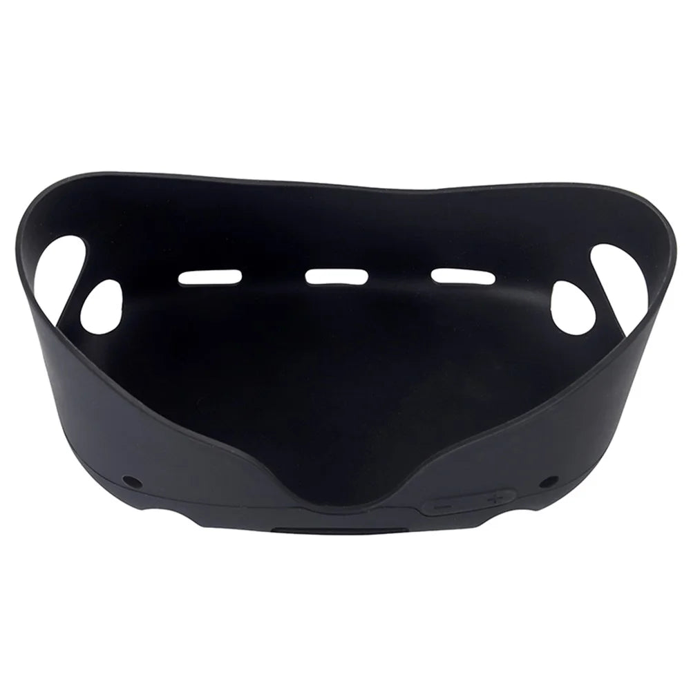 For Oculus Quest 2 VR Headset Silicone Protective Cover Skin Case with Eye Mask - Black - 2