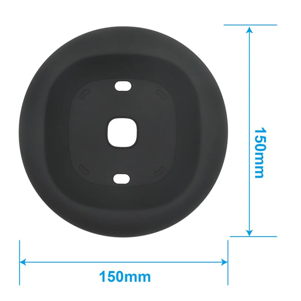 For Ecobee 3 Lite Smart Thermostat Wall Holder Cover Silicone Protective Sleeve Anti-Drop Soft Case - White - 6