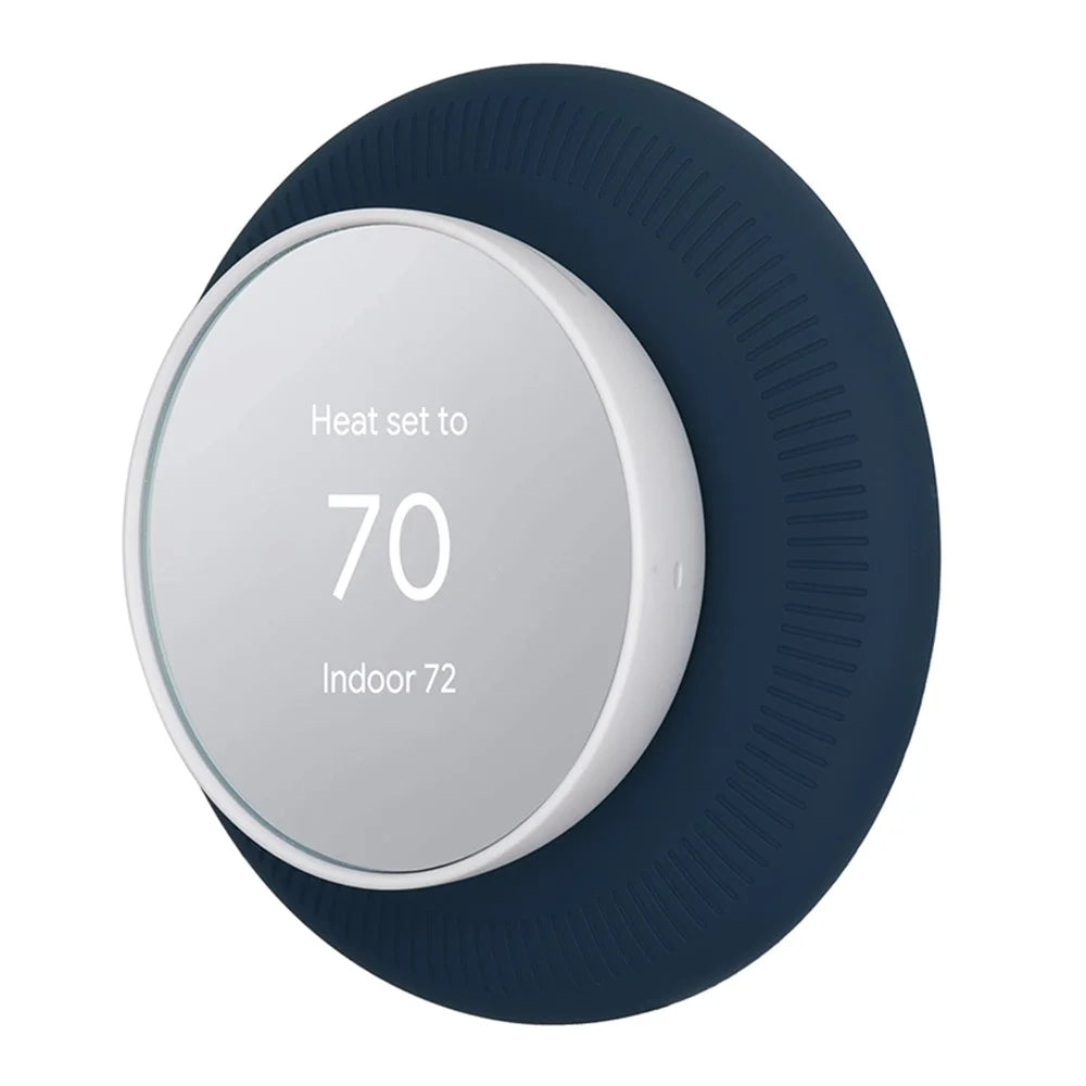 For Nest Thermostat Anti-Scratch Anti-Fall Drop-Proof Silicone Cover - Blue - 1