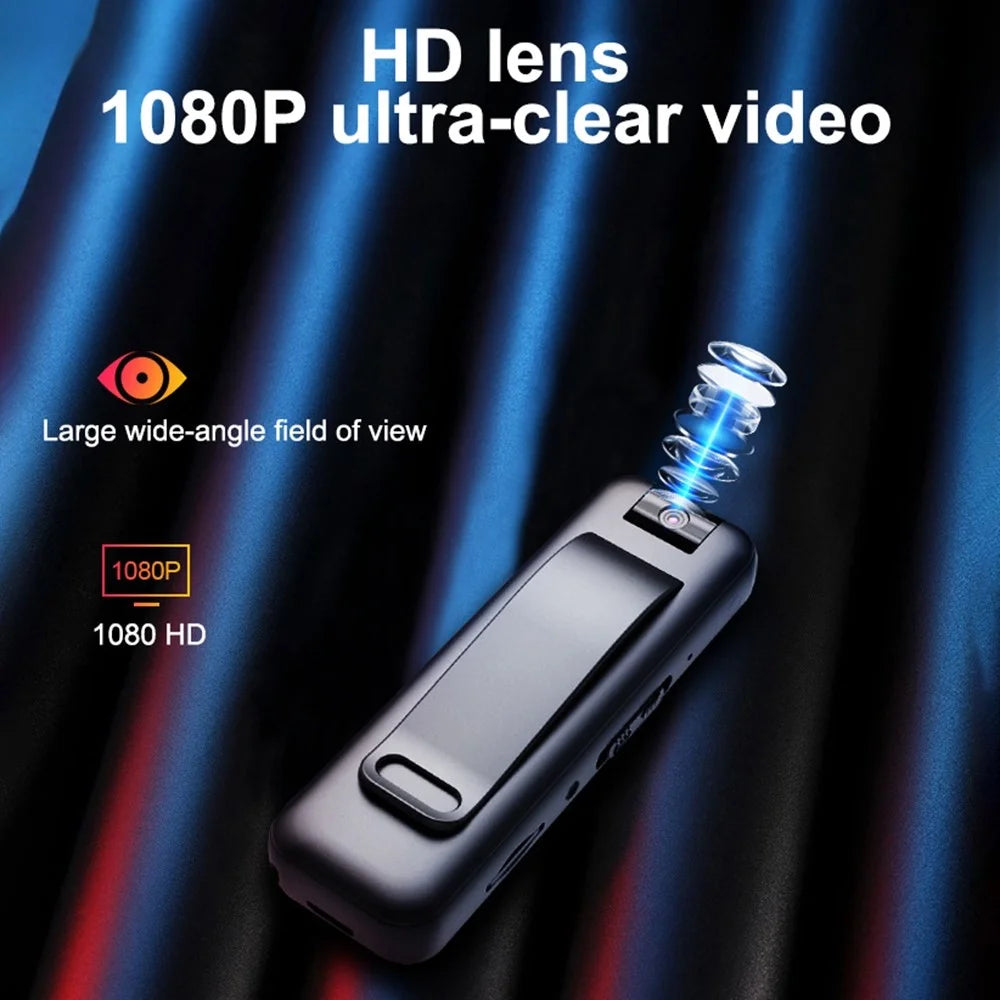 MROBO 128G 1080P Mini Voice Recorder 180 Degree Rotating Camera Noise Reduction Audio Recording Device - 2