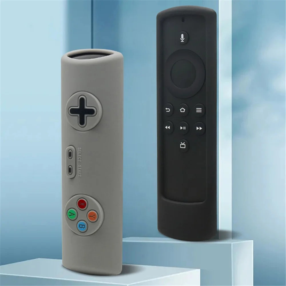 For Amazon Alexa Fire TV Stick Lite Remote Controller Silicone Protective Case Anti-drop Cover - Grey - 2