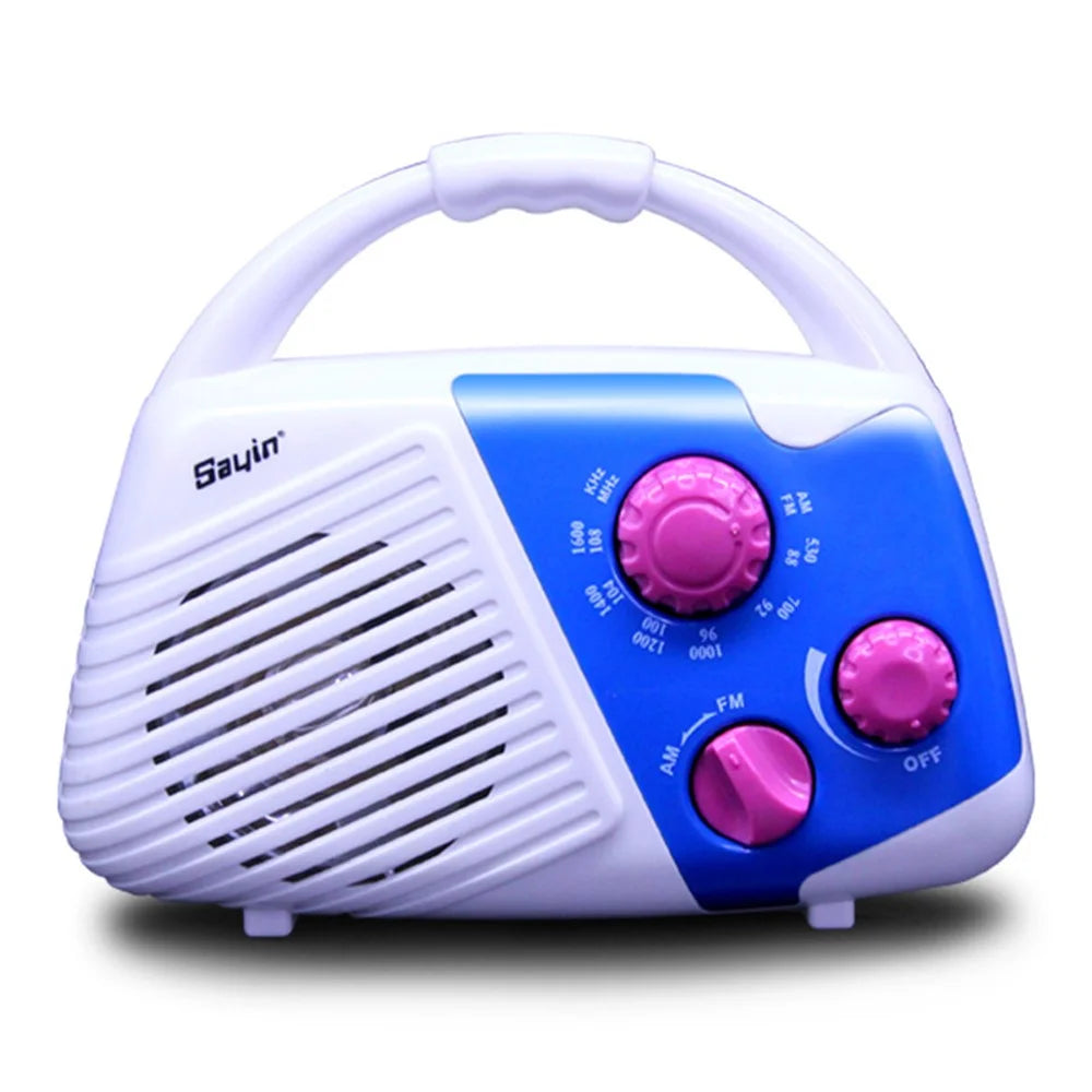SY-920 IPX4 Waterproof Bathroom Shower AM FM Radio with Top Handle Battery Powered Speaker - 1