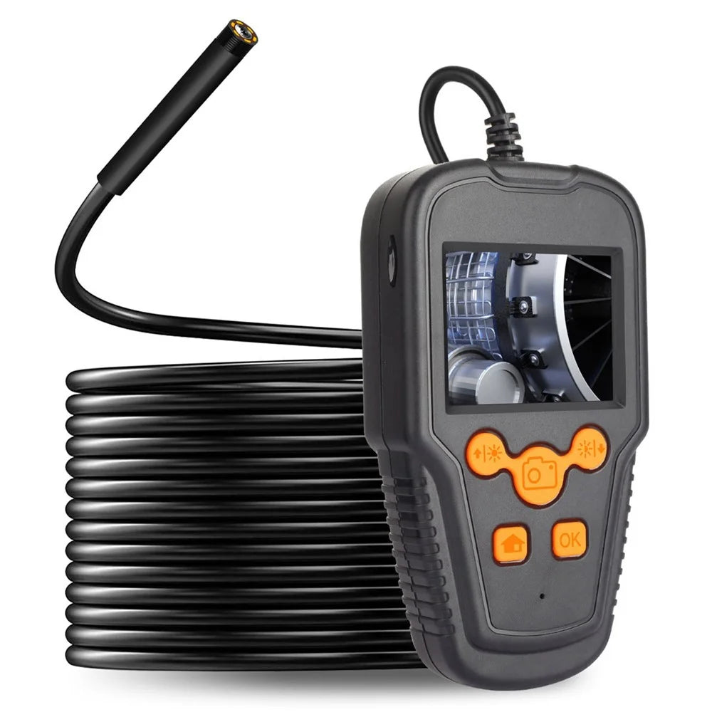 P60A 5m Hard Wire 5.5mm Lens Portable 2.4 inch Screen Industrial Borescope HD Waterproof Pipe Inspection Camera Endoscope - 1