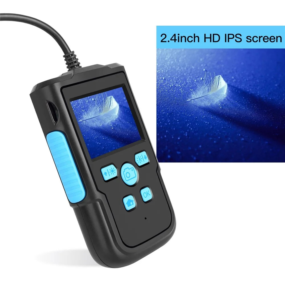 P60B 10m Hard Wire HD 1080P 8mm Lens Waterproof Industrial Endoscope 2.4 inch Screen Pipe Inspection Camera Borescope - 3