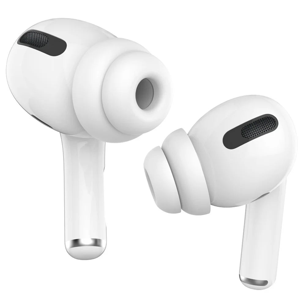 AHASTYLE PT99-2 2 Pairs Silicone Earphone Cap for AirPods Pro / AirPods Pro 2 Soft Comfortable Ear Tips Replacement, Size: L - 1