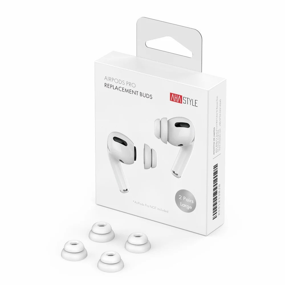 AHASTYLE PT99-2 2 Pairs Silicone Earphone Cap for AirPods Pro / AirPods Pro 2 Soft Comfortable Ear Tips Replacement, Size: L - 7