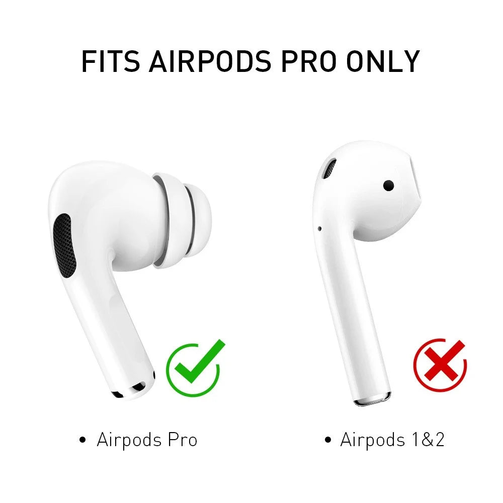 AHASTYLE PT99-2 2 Pairs Silicone Earphone EarTips for AirPods Pro / AirPods Pro 2 Flexible Headset Ear Caps Replacement, Size: S - 3