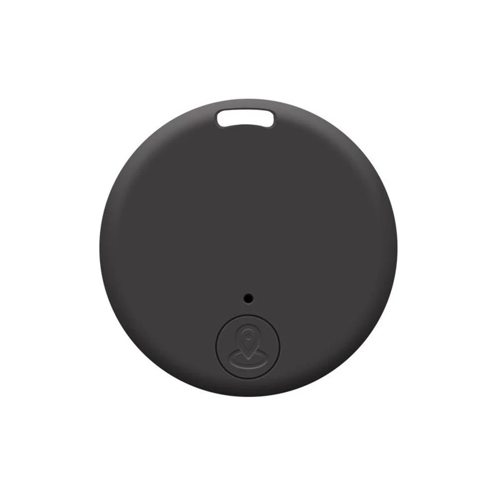 Y02 Round Shape Bluetooth-compatible 5.0 Tracker Item Locator with Key Chain Hole for Keys Wallets Phones Tablets - Black - 1