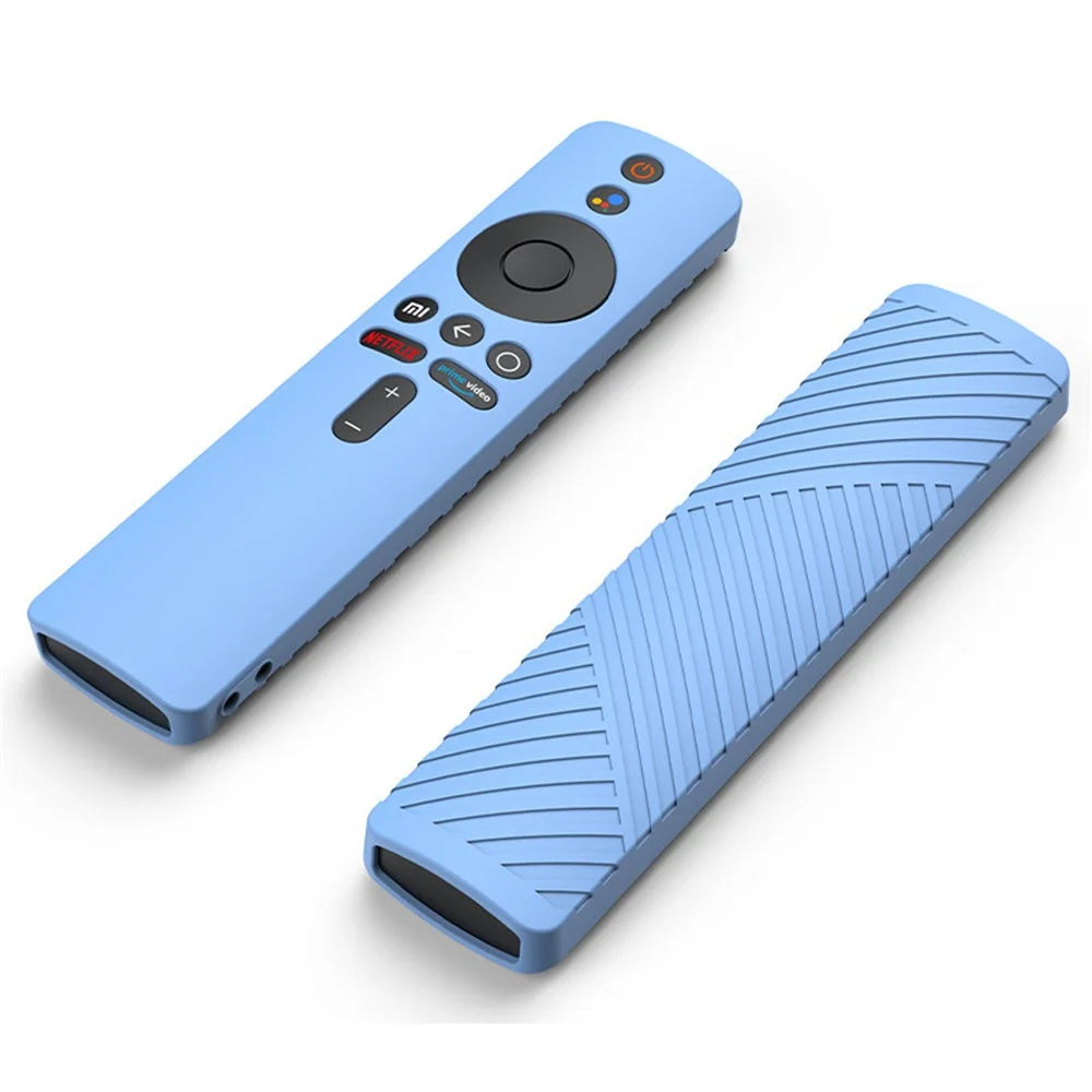 For Xiaomi Mi Box S TV Remote Controller Anti-scratch Protective Case Soft Silicone Sleeve - Sky Blue - 2