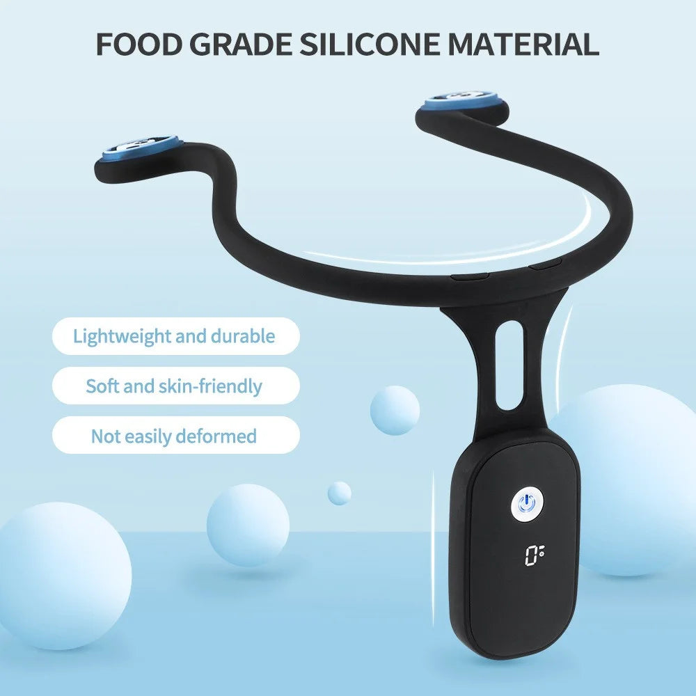 102226 Silicone Orthopedic Corrector Intelligent Auto-Sensing Posture Trainer for Adults and Children Anti-Hunchback Corrector Device - Black - 2