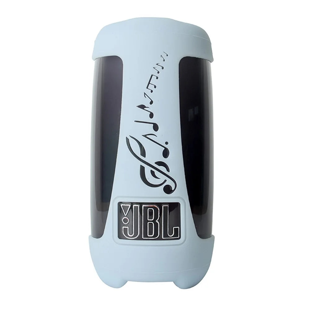 For JBL Pulse5 Soft Silicone Carrying Case Bluetooth-compatible Speaker Protective Cover with Shoulder Strap and Carabiner - Blue - 2