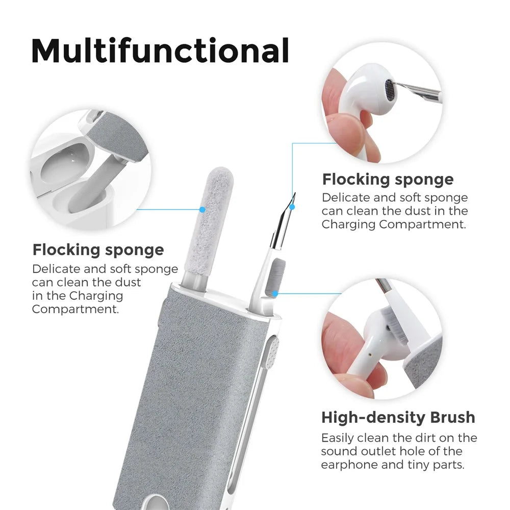 AHASTYLE WG92 Multi-Function Bluetooth-compatible Earphone Keyboard Cleaning Box Portable Camera Phone Tablet Cleaning Tool - 4