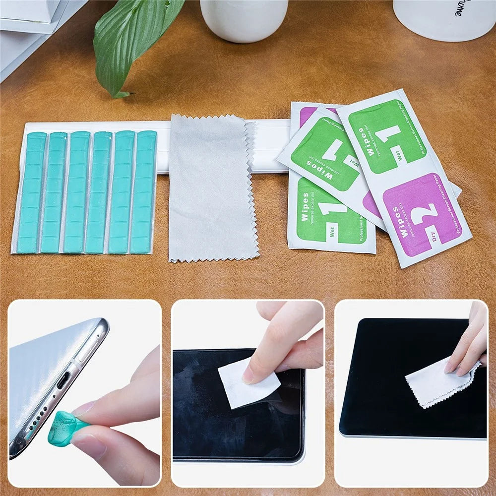 AHASTYLE PT178 Bluetooth-compatible Headset Cleaning Kit for AirPods, Cell Phone, Keyboards Cleaner Portable Cleaning Tools - Blue - 2
