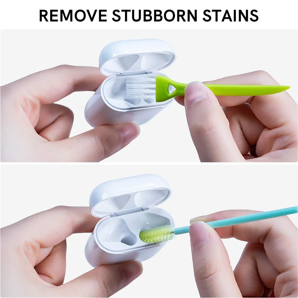AHASTYLE PT178 Bluetooth-compatible Headset Cleaning Kit for AirPods, Cell Phone, Keyboards Cleaner Portable Cleaning Tools - Blue - 4
