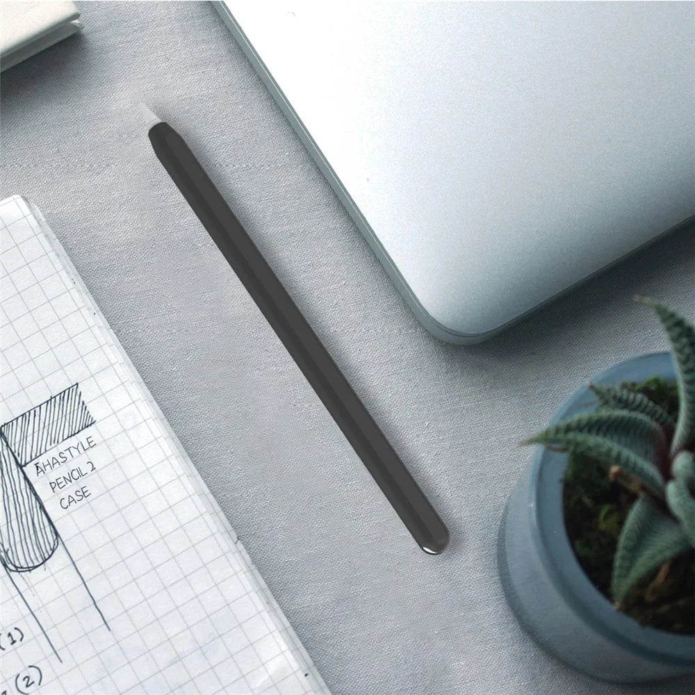 AHASTYLE PT65 Silicone Case for Apple Pencil (2nd Generation), Stylus Pen Protective Sleeve Cover - Black - 5