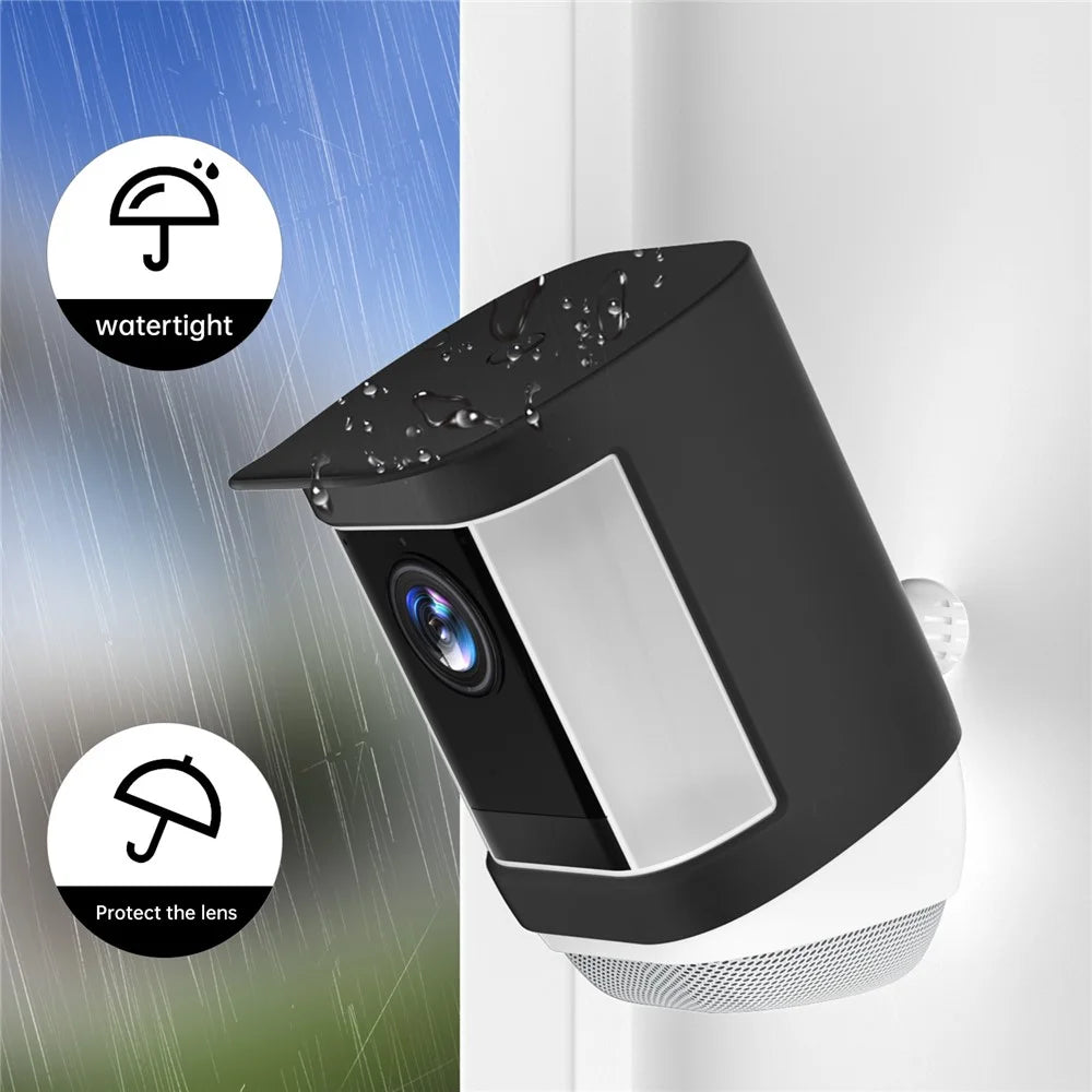 For Ring Spotlight Cam Plus Outdoor Security Camera Weatherproof Case Flexible Silicone Cover Sleeve - 2