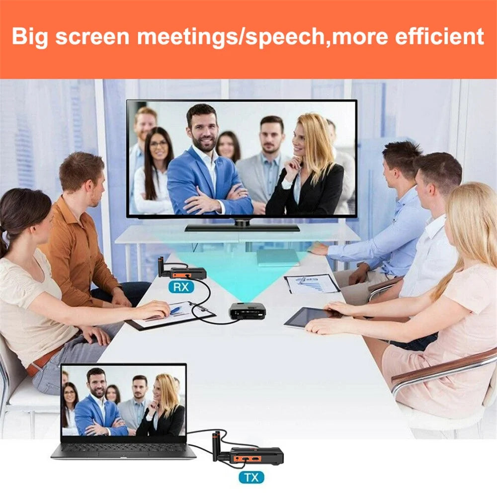 BOVBOX 900S Wireless Screen Casting Wireless Display Dongle Adapter HD Video Transmitter Receiver - US Plug - 6