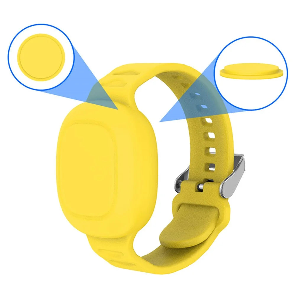 Waterproof Silicone Case for Samsung Galaxy SmartTag Tracker Full Cover for Kids Bluetooth-compatible Finder Wristband Case - Yellow - 2