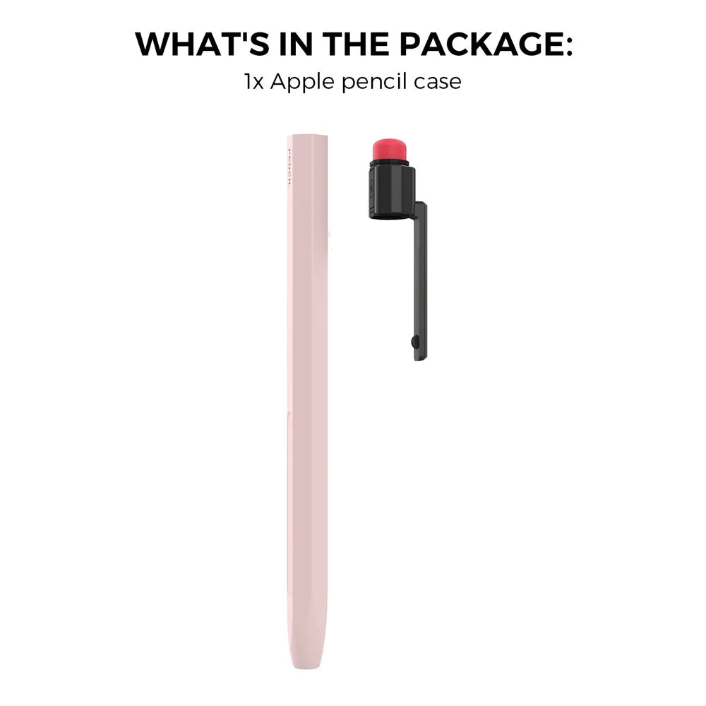 AHASTYLE PT80-2-K For Apple Pencil 2nd Generation Soft Silicone Cover Stylus Pen Anti-drop Sleeve - Pink - 7
