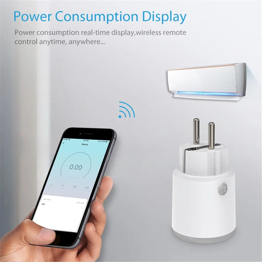 NEO NAS-WR15WM Tuya Matter WiFi Smart Plug 16A Voice Control Smart Power Plug Socket with Power Meter, FR Plug - 7