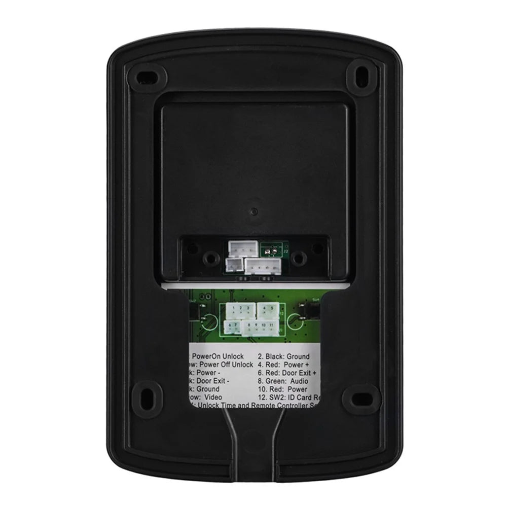 806FC12 EU Plug 7" Wired Intercom Video Doorbell System 1 Camera+2 Monitor - 7