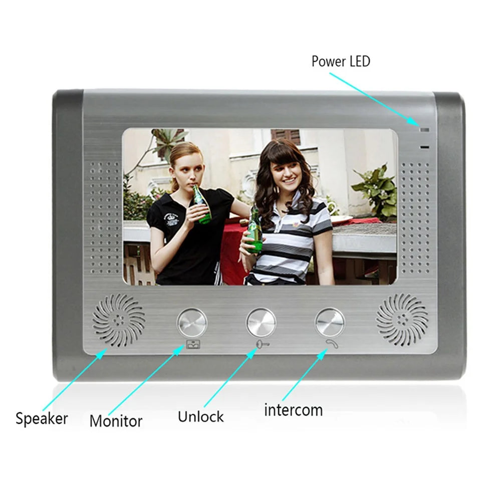 801FA21 EU Plug 7" Video Doorbell 2 Outdoor Camera with 1 Indoor Monitor - 6