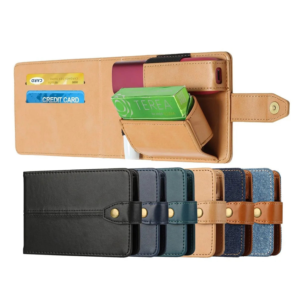 For IQOS Iluma One / Multi Protective Case E-Cigarette Holder Storage Bag - Light Brown - 6
