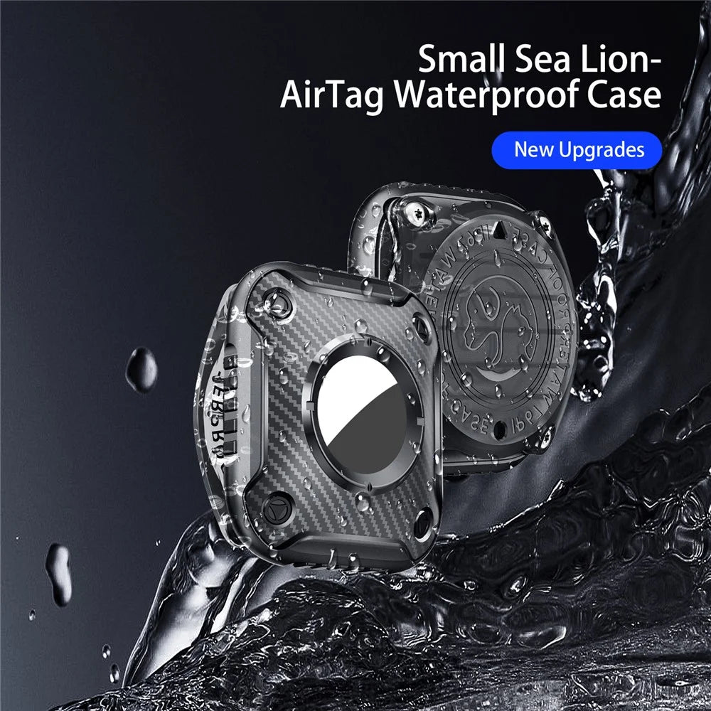For Apple AirTag TPU Case Waterproof Protective Shell Pet Collar Anti-lost Locator - Black - 5
