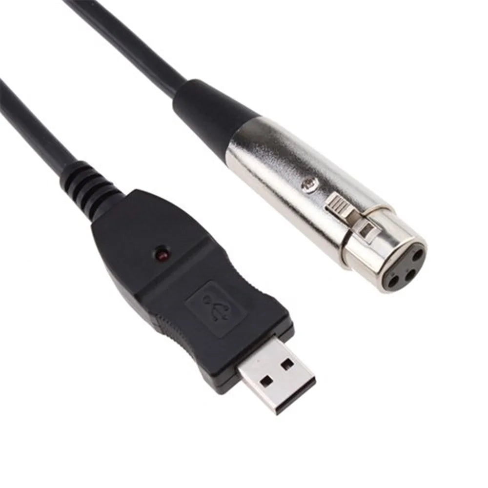 3M USB Male to XLR Female Microphone MIC Link Cable - 1