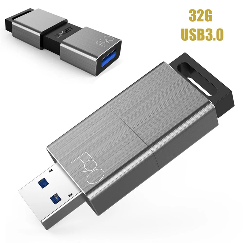 EAGET F90 High Speed 32GB USB 3.0 Capless USB Flash Drive - 1