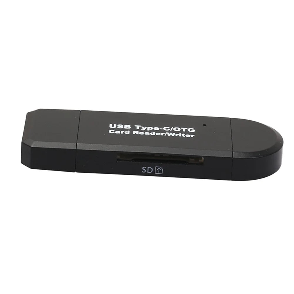 USB-C Type C + USB 3.0 + Micro USB OTG TF/SD Card Reader for Phone MacBook - 5