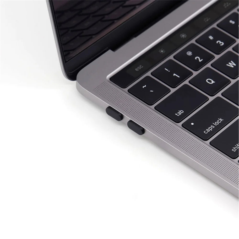 ENKAY HAT PRINCE 5Pcs/Set Anti-dust Plugs for MacBook 12-inch / MacBook Pro 13.3-inch / MacBook Pro 15.4-inch - Black - 2