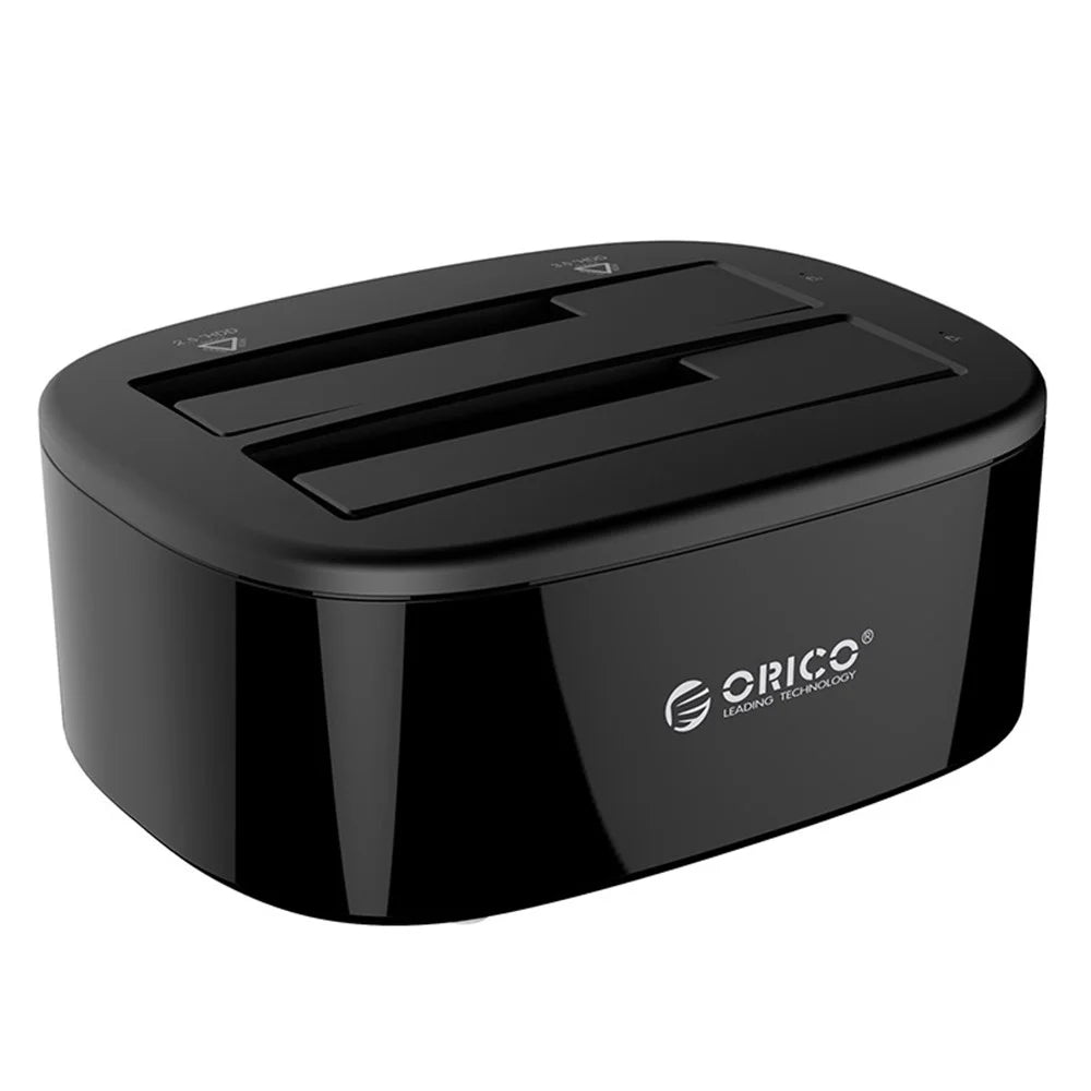 ORICO 6228US3 Dual Bay USB3.0 Hard Drive Docking Station for 2.5/3.5 Inch SATA HDD Hard Drive - 1