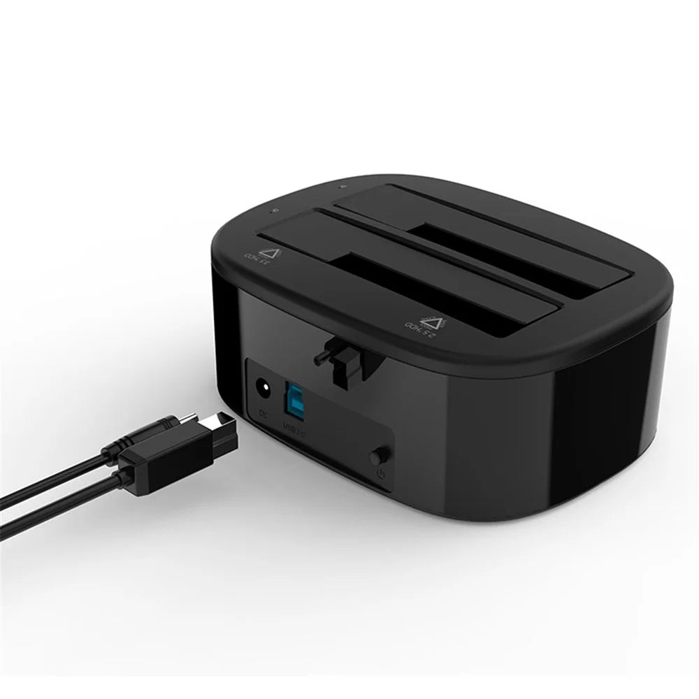 ORICO 6228US3 Dual Bay USB3.0 Hard Drive Docking Station for 2.5/3.5 Inch SATA HDD Hard Drive - 6