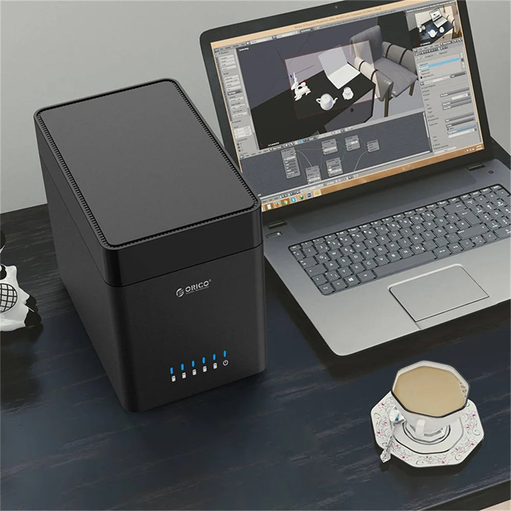 ORICO DS500C3 3.5 inch 5 Bay Magnetic-type Type-C Hard Drive Enclosure - 7