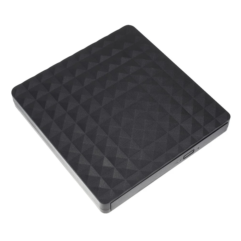 Rhombus Shape External Optical Drive DVD-RW [with USB3.0 Port Cable] for Notebook / PC / Macbook - 2