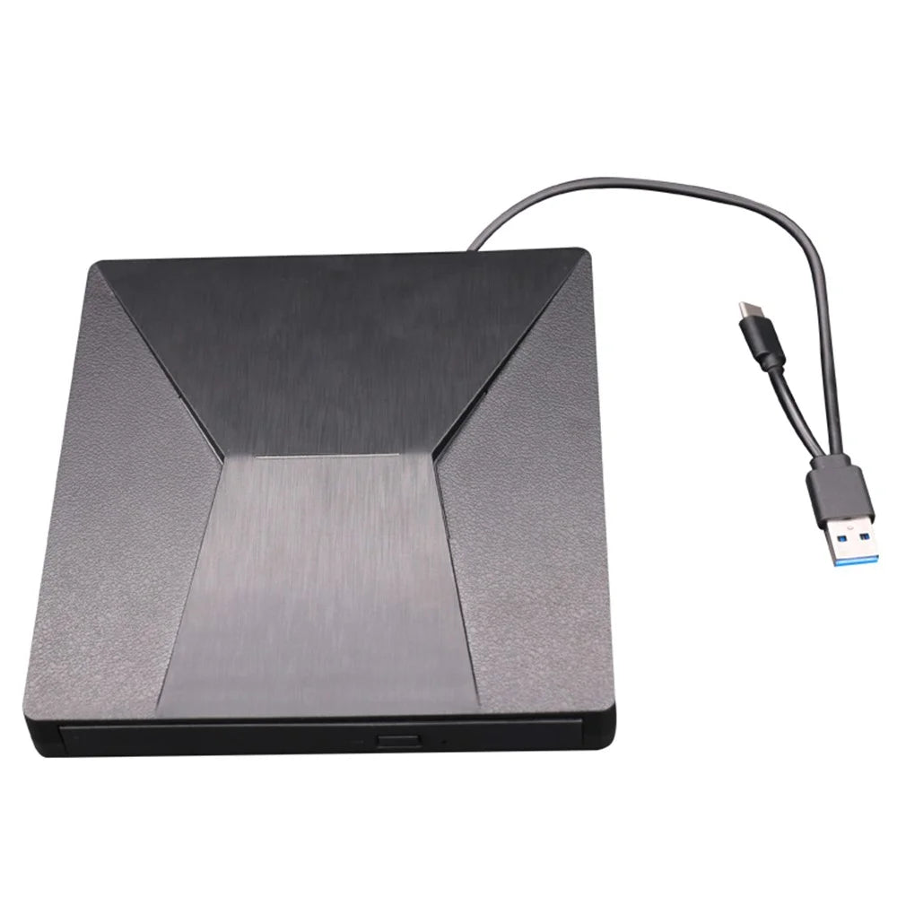XD007-B Brushed External Drive DVD-ROM [Type-C & USB Ports Cables] for Notebook / PC / Macbook - 2