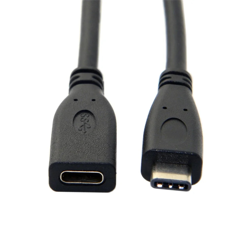 1m USB-C USB 3.1 Type-C Male to Type-C Female Extension Data Cable for Macbook Tablet Mobile Phone Hard Disk Drive - 5