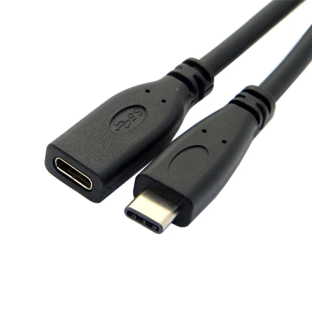 1m USB-C USB 3.1 Type-C Male to Type-C Female Extension Data Cable for Macbook Tablet Mobile Phone Hard Disk Drive - 6