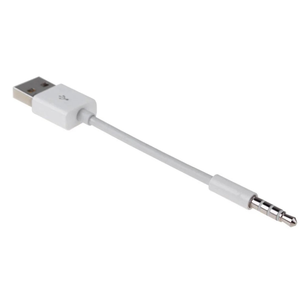 0.15m Anti-interference 3.5mm Male AUX Audio Jack to USB 2.0 Male Adapter Cord - 2