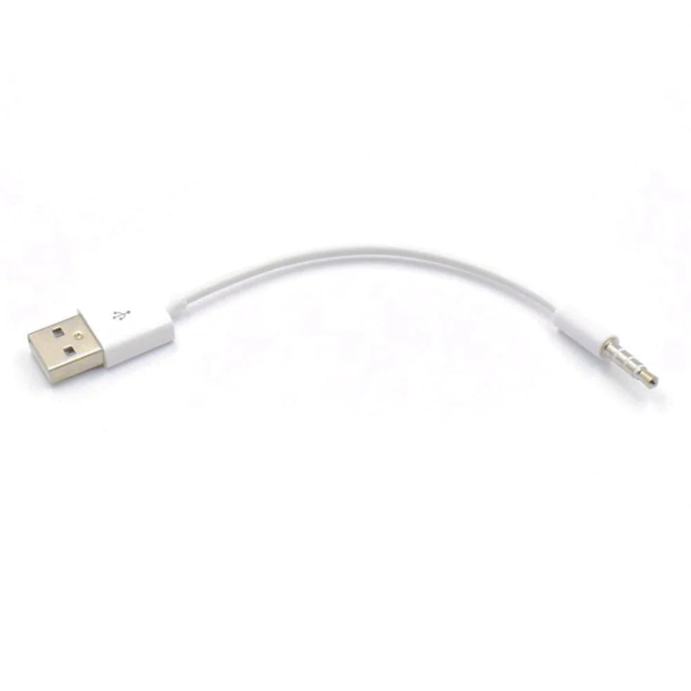 0.15m Anti-interference 3.5mm Male AUX Audio Jack to USB 2.0 Male Adapter Cord - 3