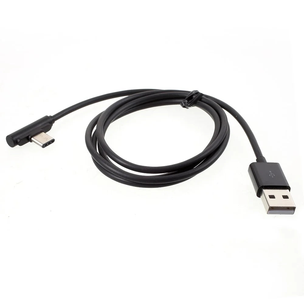 1m 90-degree Angled USB Type C USB Charging Data Cord for Samsung Huawei Xiaomi etc - 2