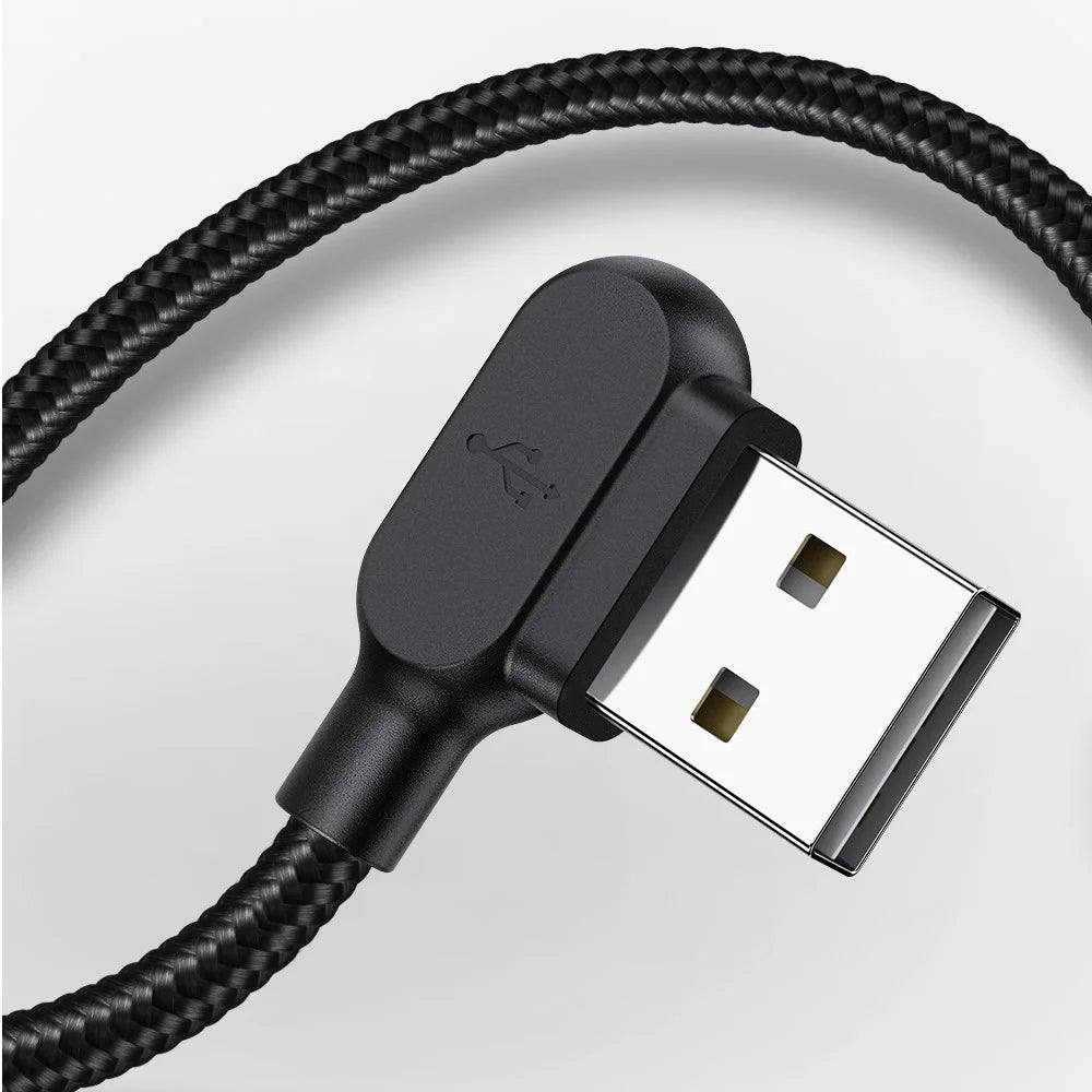 MCDODO CA-5772 90 Degree Angle 1.8m Nylon Braided Micro USB Charge Sync Gaming Cable - 3