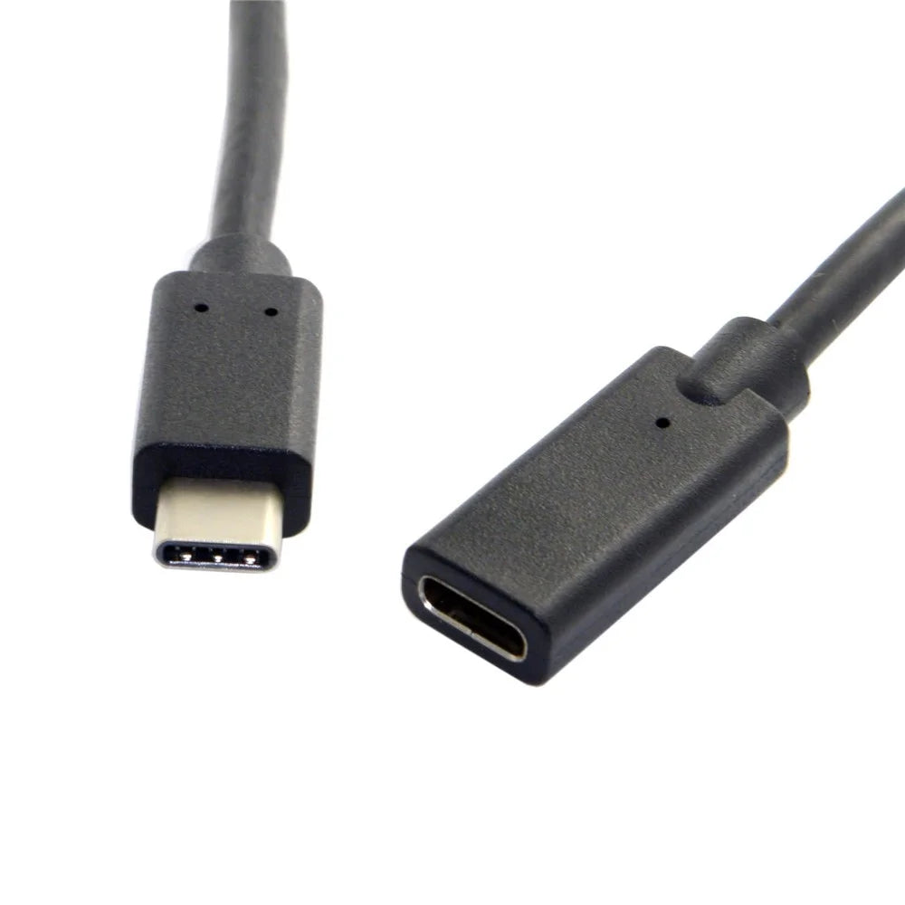 0.6m USB-C USB 3.1 Type-C Male to Type-C Female Extension Data Cable for Macbook Mobile Phone - 6