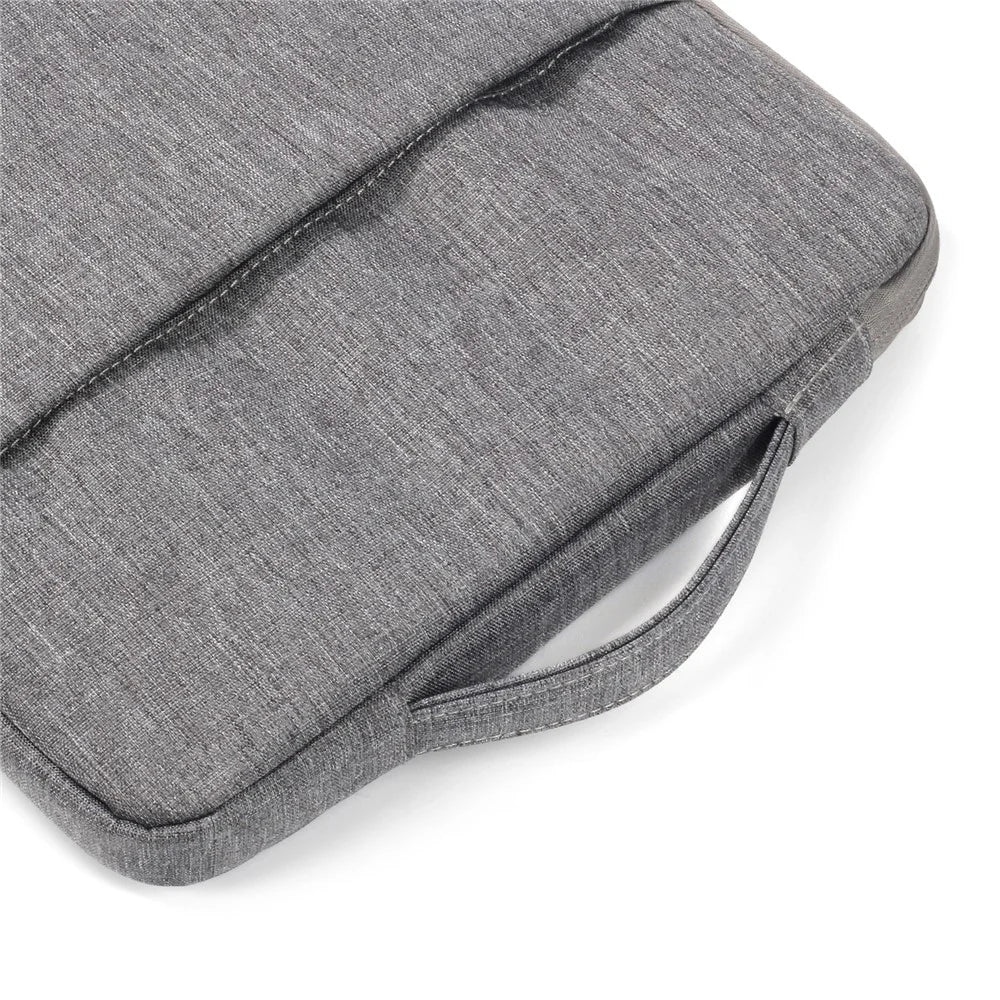 Jeans Cloth Fashionable 13.3-inch Notebook Bag Pouch Cover with Handle - Grey - 4