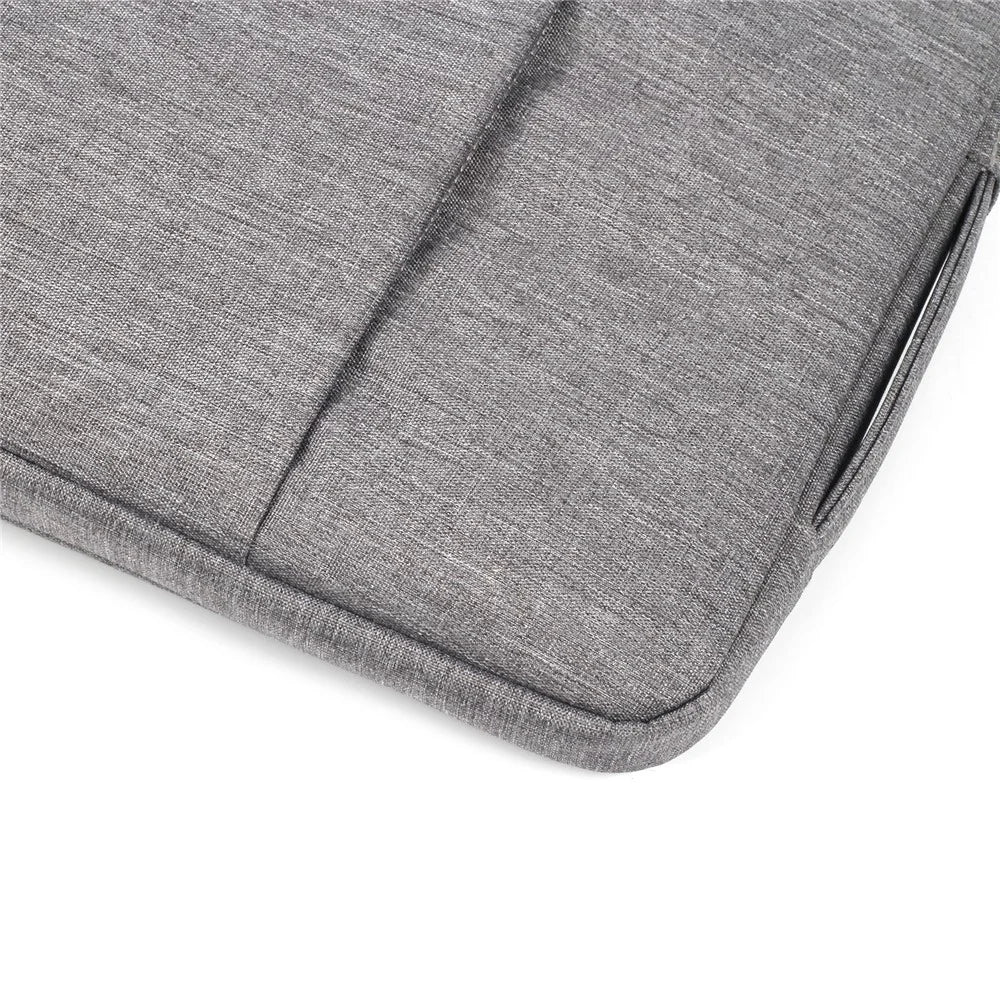 Jeans Cloth Fashionable 13.3-inch Notebook Bag Pouch Cover with Handle - Grey - 7