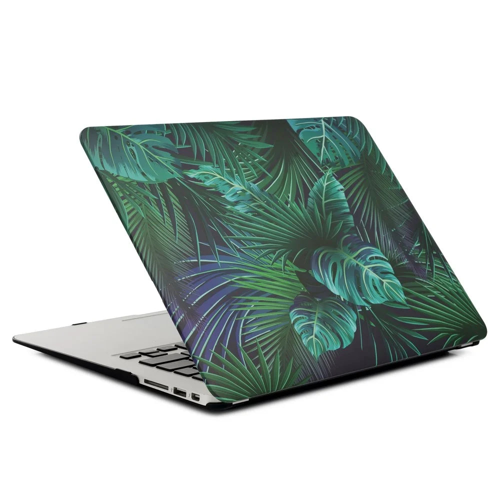 Patterned Frosted Hard PC Case for MacBook Pro 13-inch (2016) A1706/A1708/A1989/A2159/A2251/A2289/A2338 - Leaf Pattern - 2