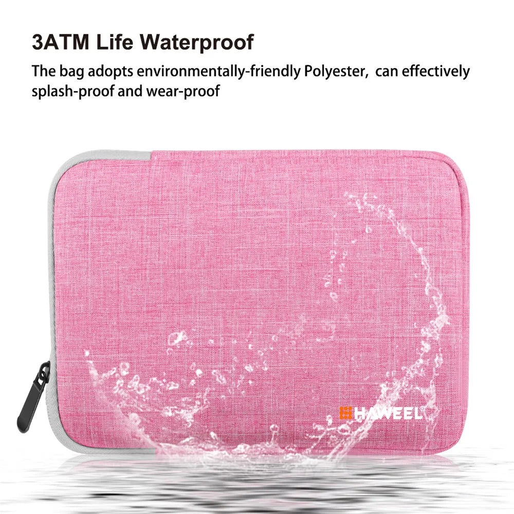 HAWEEL Splash-proof Shockproof Oxford Pouch Case Sleeve Bag for 7.9-inch Tablets - Pink - 6