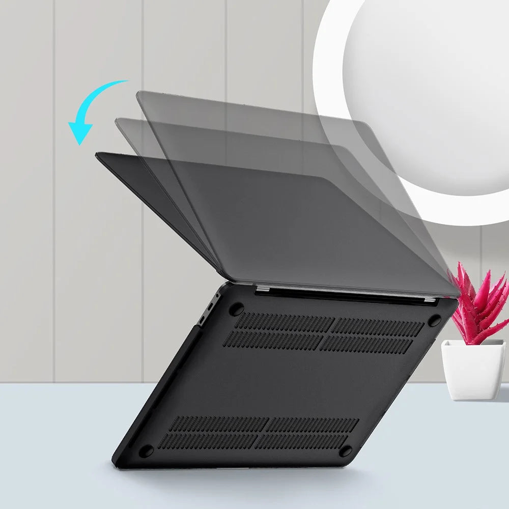LENTION Matte PC Protection Shell for MacBook Air 13.3" Retina Display A2337 M1 (2020)/Air 13.3'' Retina Display A2179 (2020)/Air 13.3-inch (2019) (2018) A1932 - Black - 4